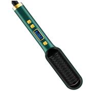 PAGJHRFJG 2 en 1 Brosses Lissantes Électriques Professionnelles Curling avec Peigne à Friser Affichage LCD Outil de Frisage Électrique Peigne Chauffant de L'UE