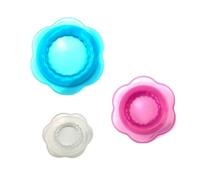 PAGJHRFJG Housse de Conservation Alimentaire Réutilisable en Silicone, Housse de Fermeture Extensible Multicolore, Lot de 3 Pièces de Toutes Les Tailles Adaptées.