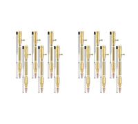 PAGJHRFJG Lot de 12 Stylos Fins, Ensemble de Stylos Pivotants en Bois Multicolores avec Tige de Recharge Stylo à Bille Boulonné pour Bricolage Pivotant en Bois