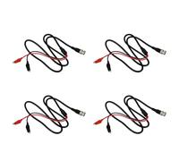 PAGJHRFJG Lot de 4 câbles de test P1011 Bnc Q9 crocodile 1 m