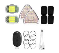PAGJHRFJG Lumière Stroboscopique LED Mini Lumières Stroboscopiques sans Chargement USB Étanche à la Poussière pour Drone Voiture Camion Vélo Bateau RC