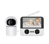 PAGJHRFJG Moniteur Vidéo pour, Babyphone, Écran IPS de 4,3 Pouces, Caméra pour, Alerte D'Alimentation, Berceuse, Prise UE 720p