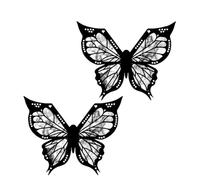 PAGJHRFJG Pochoir Papillon pour Eye-Liner, Pochoir Eye-Liner Papillon, Pochoir de Maquillage pour les Yeux Papillon, Pochoir Papillon Fonctionne 2 Pièces