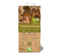 Paglianatura Foin Naturel pour Lapins et rongeurs - 1,3 kg de Paille - pour Une Alimentation Saine et Naturelle