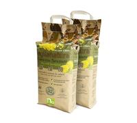 Paglianatura Kit 2 pièces foin naturel 1300 g avec pissenlit - Nourriture pour lapins et rongeurs - Riche en fibres