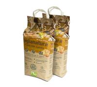 Paglianatura Kit 2 sacs de foin naturel 1300 g avec carotte - Nourriture pour lapins, rongeurs et petits animaux - Riche en fibres