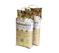 Paglianatura Kit de 2 Sacs de Foin Naturel de 1300 g avec Luzerne - Nourriture pour Lapins, cobayes et rongeurs - Riche en Fibres, protéines et Calcium