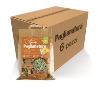 Paglianatura Kit de 6 pièces - Hay Straw 4 Plus 600 GR. - Nourriture Naturelle et Saine pour Lapins, rongeurs et Petits Animaux | Riche en Fibres essentielles