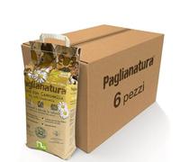 Paglianatura Kit de 6 Sacs de Foin Naturel 1300 g + Camomille - Nourriture pour Lapins, cobayes et rongeurs - Riche en Fibres, calmante et Digestive