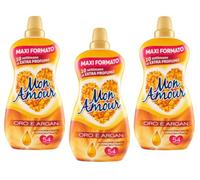Paglieri Mon Amour Ammorbidente Concentrato Oro e Argan Lot de 3 adoucissants liquides concentrés Or et Argan 54 lavages 1350 ml