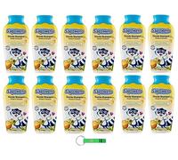 Paglieri SapoNello Lot de 12 gels douche et shampoing à la banane Formule sans larmes Peau hydratée 250 ml + porte-clés Beni Culinari