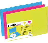PAGNA 21010-00 3 PAGNA Pochettes porte-documents Wallet DIN A4 couleurs assorties lisse 0,43 mm