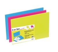 PAGNA 21010-00 Lot de 3 porte-documents en polypropylène assortis