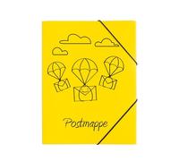 PAGNA Classeur à élastique 21603-15 A4 PP avec 3 rabats Jaune