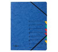 Pagna® 24061-02 Classeur à levier EASY - 7 compartiments, A4, presspahn, 265 g/qm, bleu