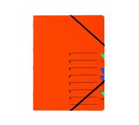 Pagna 24061-12 Trieuse À Documents Easy 7 Compartiments Avec Élastiques Et Onglets Colorés 1-7 (Orange)