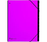 Pagna® 24129-34 Classeur à levier Trend - 12 compartiments, coin élastique, rose foncé