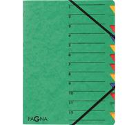 Pagna® 24131-03 Classeur à levier EASY - 12 compartiments, A4, presspahn, 265 g/qm, vert
