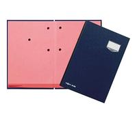 PAGNA Porte-signatures 24202-02 A4 - 20 compartiments - couverture carton effaçable rose/bleu