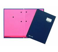 Pagna 24202-02 Porte-signatures 20 pièces avec couverture écologique en carton effaçable rose et bleu