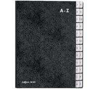 PAGNA Classeur à soufflet 24241-04 carton dur noir DIN A4 Nombre de compartiments: 24 A-Z