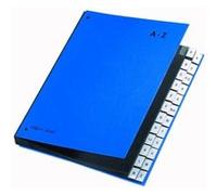 PAGNA Classeur à soufflet 24249-02 carton dur bleu DIN A4 Nombre de compartiments: 24 A-Z