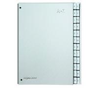 Pagna 24249-14 Classeur à soufflet 24 onglets de A à Z dos tissé souple (Argent) (Import Allemagne)