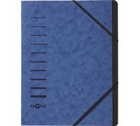 PAGNA 40058-02 Classeur "Sorting File" 7 compartiments bleu