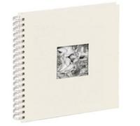 Pagna 12156-02 Album photo à spirales Passepartout avec 50 pages blanches cartonnées, papier cristal et reliure tissée 240 x 250 mm (Blanc) (Import Royaume Uni)