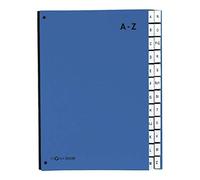 PAGNA Classeur à soufflet 24249-02 carton dur bleu DIN A4 Nombre de compartiments: 24 A-Z