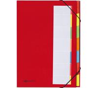 PAGNA Classeur DESKORGANIZER Color DIN A4 7 compartiments rouge