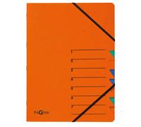 PAGNA Classeur "EASY" DIN A4 Carton 7 compartiments orange