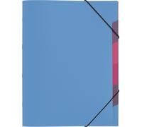PAGNA Classeur "Funky School" DIN A4 PP 5 compartiments translucide bleu clair