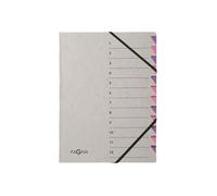 Pagna Easy Gray Trieur 12 compartiments 12 positions A4 à onglets violet