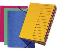 PAGNA P2413102 Trieur bleu DIN A4 carton aggloméré Nombre de compartiments: 12