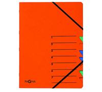 Pagna Easy Trieur A4 en carton comprimé 7-teilig Orange