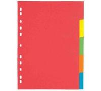 Pagna intercalaire carton, a4, 5 touches, 5 couleurs 31051-20 G