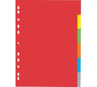 PAGNA Intercalaire en carton DIN A4 6 pièces 6 couleurs
