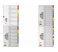 PAGNA Intercalaires en carton, A4, 6 touches, 6 couleurs G