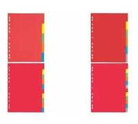 PAGNA Intercalaires en carton, A4, 6 touches, 6 couleurs G