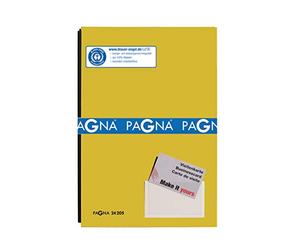 Pagna Lot de 20 chemises avec couverture colorée et dos extensible jaune