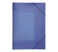 Pagna Lucy Chemise en polypropylène avec élastiques de maintien et 3 rabats intérieurs Bleu foncé Format A3