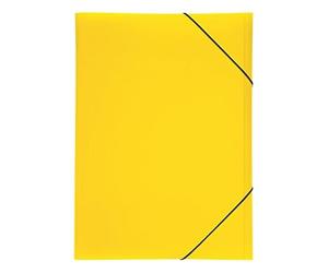 Pagna Lucy Couleurs Dossier avec à élastique Fasteners A3 polypropylène 3 Inside Flaps Jaune