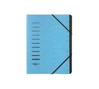 Pagna Office Trieur 12 Compartiments 12 Positions A4 À Onglets Bleu Clair