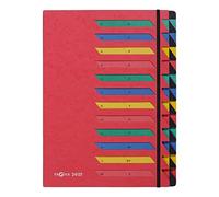 PAGNA Ordnungsmappe DESKORGANIZER A-Z, 24 F?cher, rot - fr den Markt: D/L/A/C