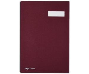 Pagna Parapheur avec couverture en lin flexible 5 compartiments
