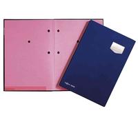 PAGNA Lot de 10 porte-signatures de luxe, couverture plastique supérieure, dos extensible, rose