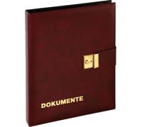 PAGNA Porte-documents simili-cuir DIN A4 bordeaux
