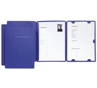 PAGNA Set de candidature "Select" DIN A4 bleu 3 chemises