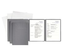 PAGNA Set de candidature "Special" DIN A4 gris 3 pièces 3 dossiers de candidature